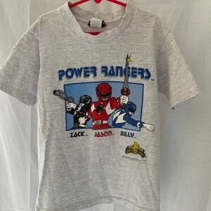 Power Rangers Vintage 1993 Single Stitch T-Shirt Spin Offs Doe Spun Boys M 10-12